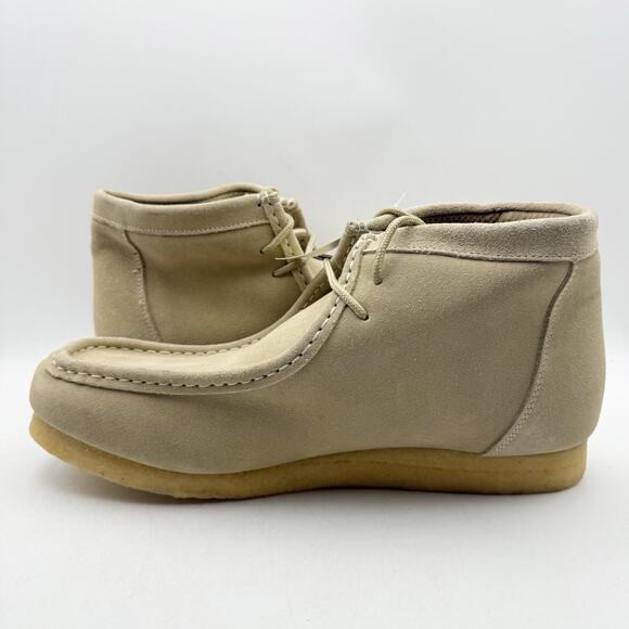 Roper Mens Gum Sticker Chukka Ankle Boots US 14 EU 47.5 Tan Taupe Suede NWT main image 10